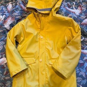 Mini Boden Bright Yellow Kids Raincoat